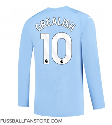 Manchester City Jack Grealish #10 Replik Heimtrikot 2023-24 Langarm